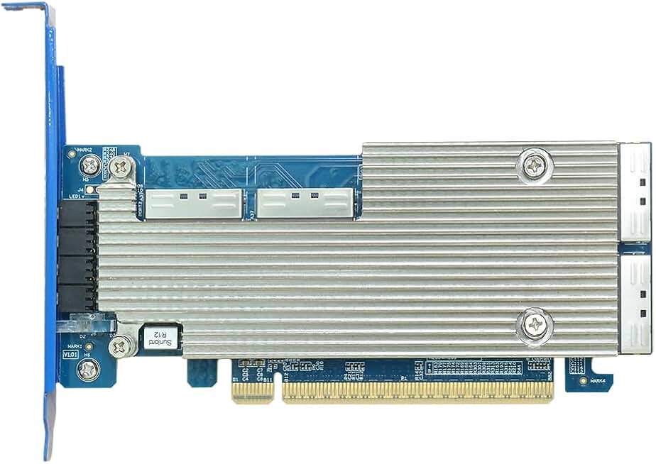 HighPoint Technologies Rocket 1628A PCIe Gen5 x16 to 4-MCIOx8 NVMe Switch Adapter