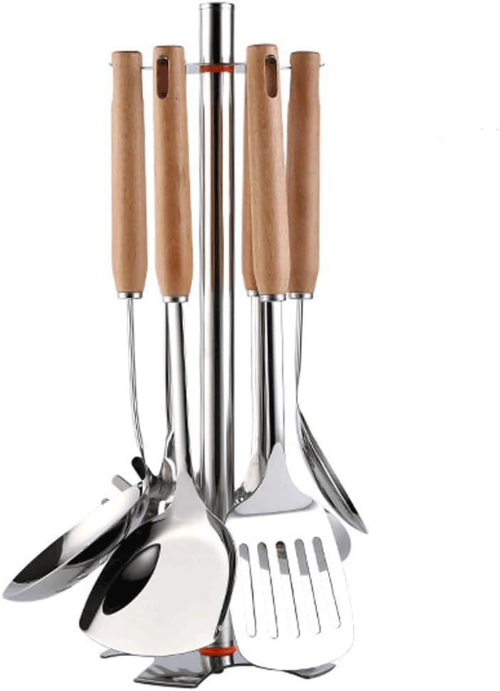 Kitchen Spoon Strong Construction Stainless Steel Kitchen Cooking Spatula Cooking Shovel Materials