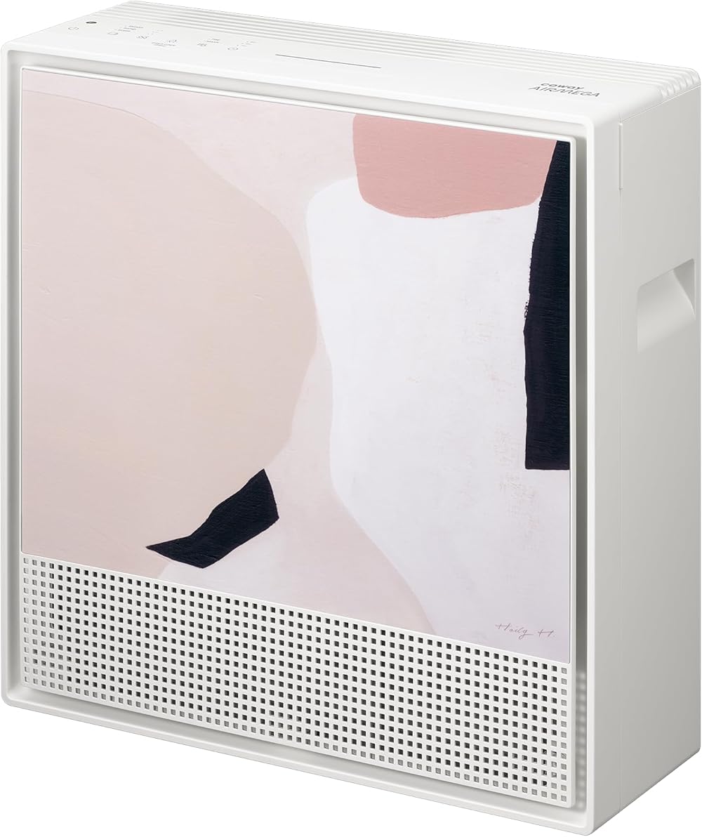 Coway Airmega 250 Art Series Smart Air Purifier, True HEPA Air Purifier with Smart Technology, Covers 881 sq. ft. Pink Pebbles