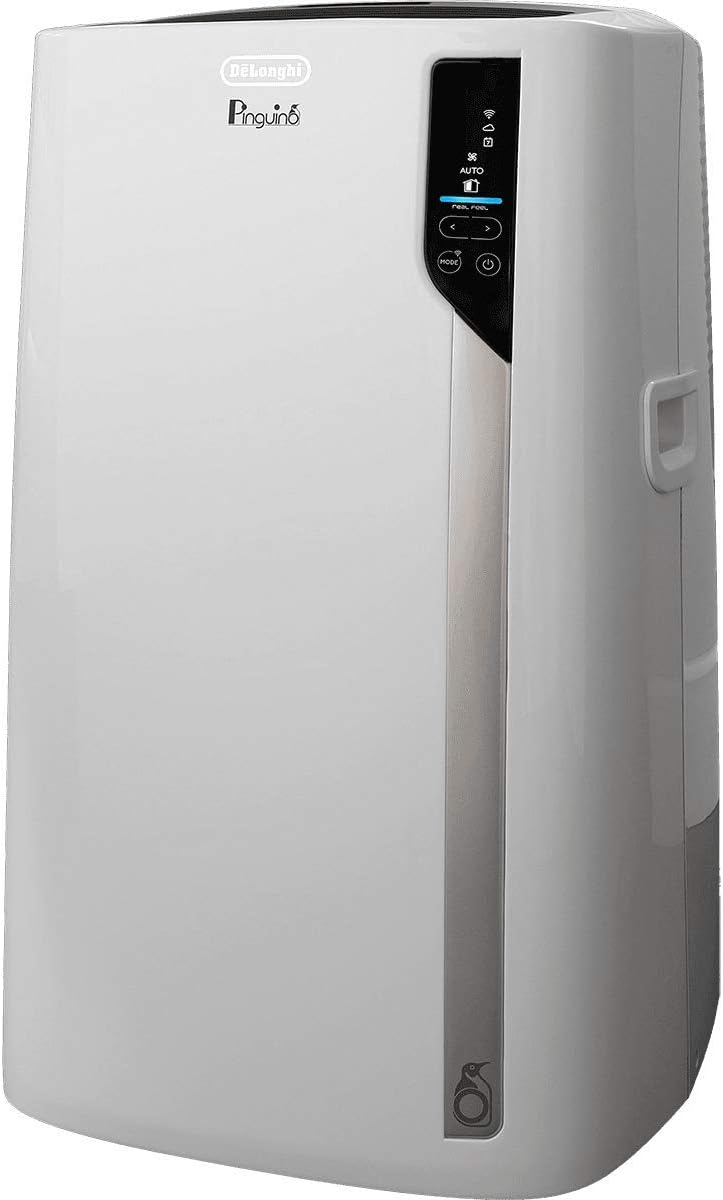 DeLonghi Portable Air Conditioner 12,500 BTU,cool extra large rooms up to 550 sq ft,wifi with alexa,energy saving,heat,quiet,remote,AC Unit,dehumidifier,fan,programmable,window venting kit,EL376HRGFK
