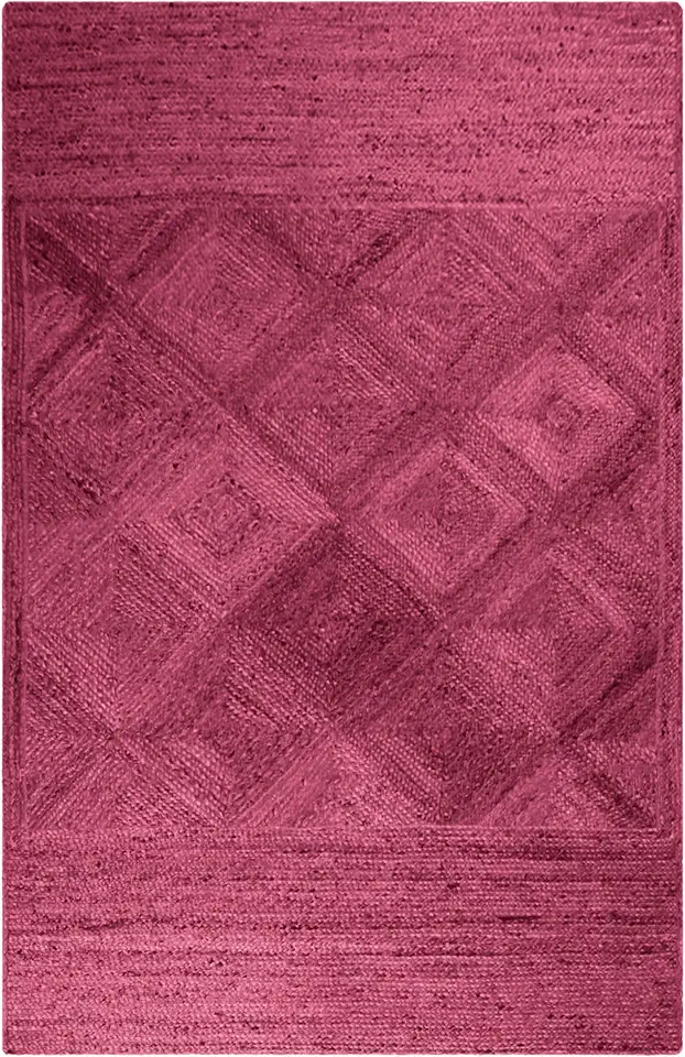 Indian Artisans Hand Braided Rug Area Rug 2.6x10 Jute Rug Kilim Runner Rug Check Pattern Pink Hand Woven Rug Flatweave Rug Indoor Outdoor Rugs for Hallway Runner Stair Runner Corridor Runner