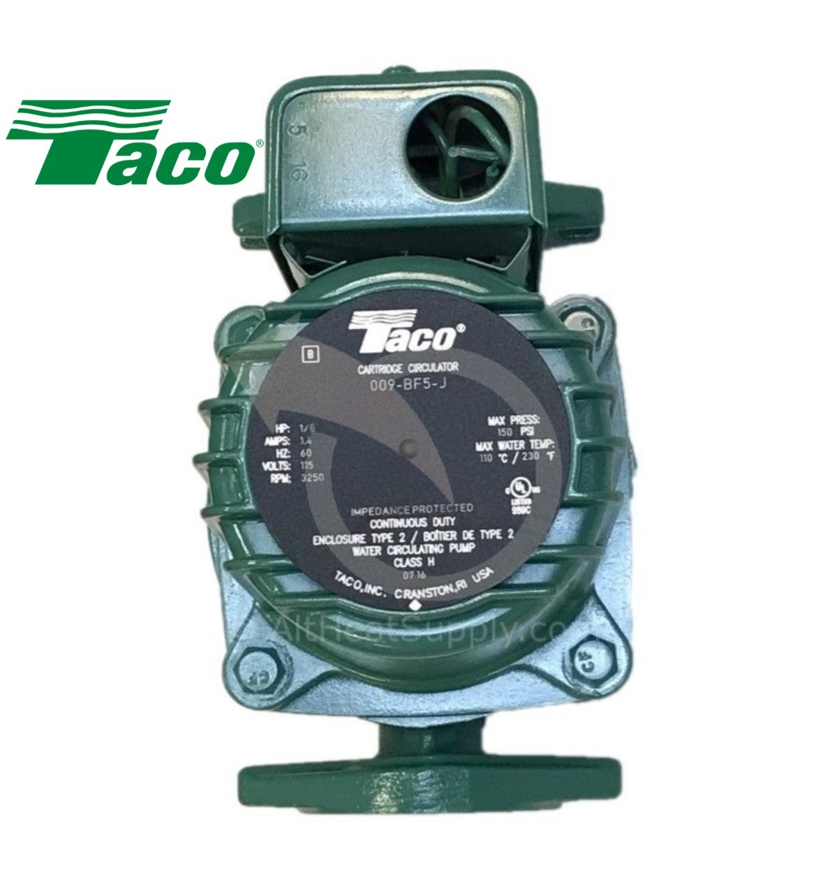 Taco 009 BF5-J Circulating Pump for Outdoor Wood Boilers & More