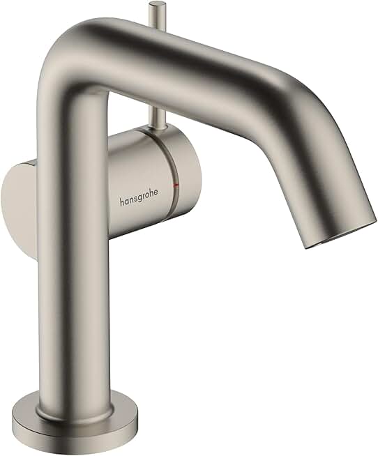Tecturis S Modern 1-Handle 1-Hole 6-inch Tall Bathroom Sink Faucet in Brushed Nickel, 73321821