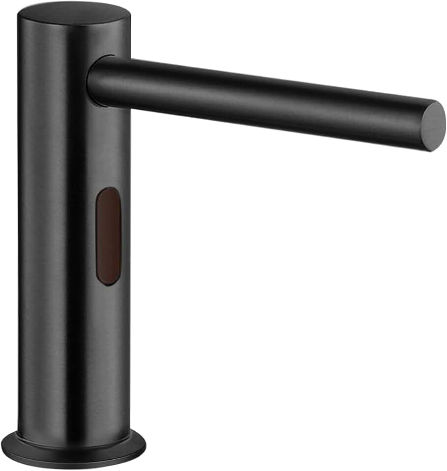 Creteil Commercial Automatic Soap Dispenser - FS1183 Contemporary Style Deck Mount Solid Brass Sensor Soap Dispenser - Dark Oil Rubbed Bronze Finish