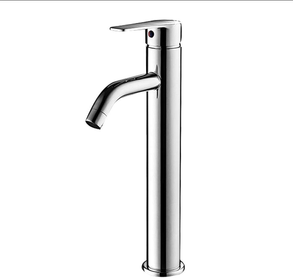Mixer Tap Fashion Bathroom Basin Sink Faucet Bathroom Vessel Faucet Single Handle Hot and Cold Water Mixer Tap Bathroom Copper Faucet Hot and Cold Basin Faucet Washbasin Faucet