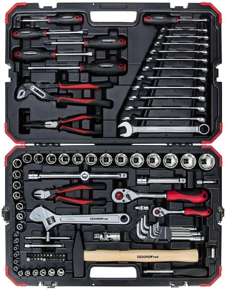 GEDORE RED Socket set 1/4+1/2 size10-32mm 100pcs R46003100