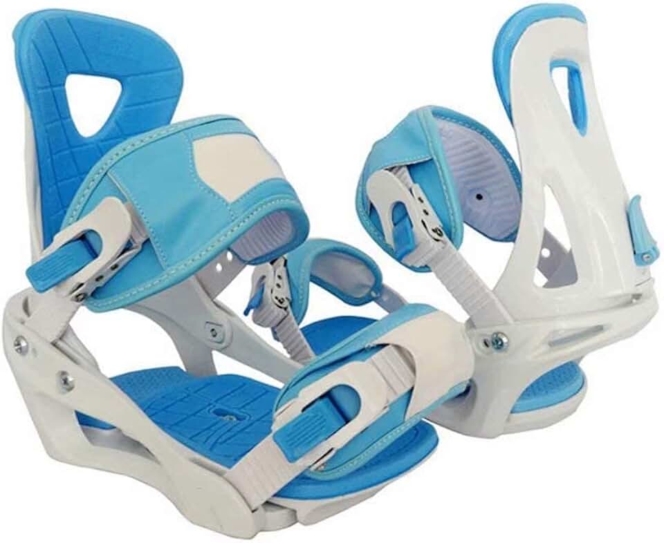 Outdoor Adjustable ski Shoes - Hiking Snowshoes Snow Shoes Ski Skates for Men and Women,Lightweight Snowshoes,Mini Ski Skates Ski Equipment（Blue and White） (Color : Small)