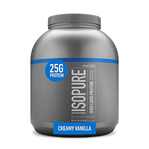 Isopure Protein Powder, Whey Isolate with Vitamin C & Zinc for Immune Support, 25g Protein, Zero Carb & Keto Friendly, Flavor: Creamy Vanilla, 66 Servings, 4.5 Pounds (Packaging May Vary)