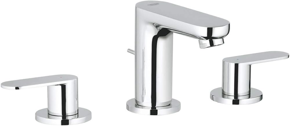 GROHE 2019900A Eurosmart Cosmopolitan, 8-inch Widespread 2-Handle S-Size Bathroom Faucet 1.2 GPM, Chrome