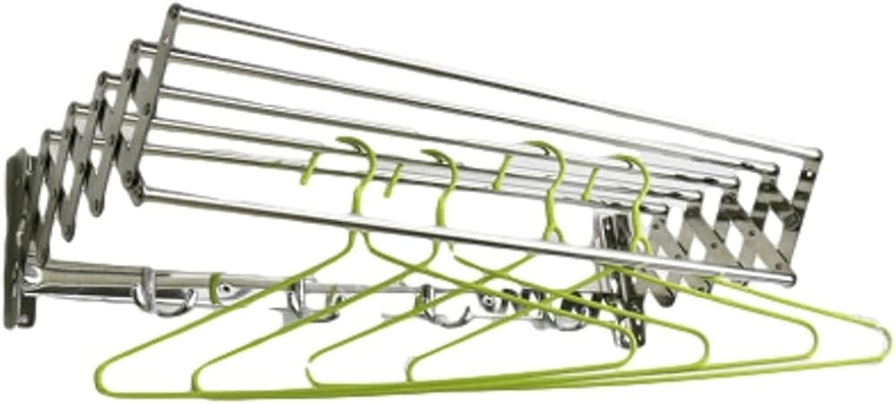 Wall Mounted Drying Rack- Laundry Drying Rack for Hanging Clothes -Folding Clotheshorse with Extendable Bath Towel Rail Bar Easy Storage (Size : 100cm)