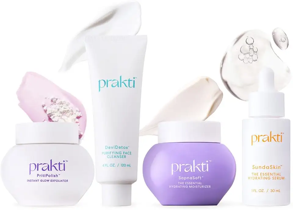 RaniRitual | 4-Step Skin Care Set | DeviDetox, PritiPolish, SundaSkin & SapnaSoft | Clean & Natural Ingredients | All Skin Types | Women & Men (Value: $205)