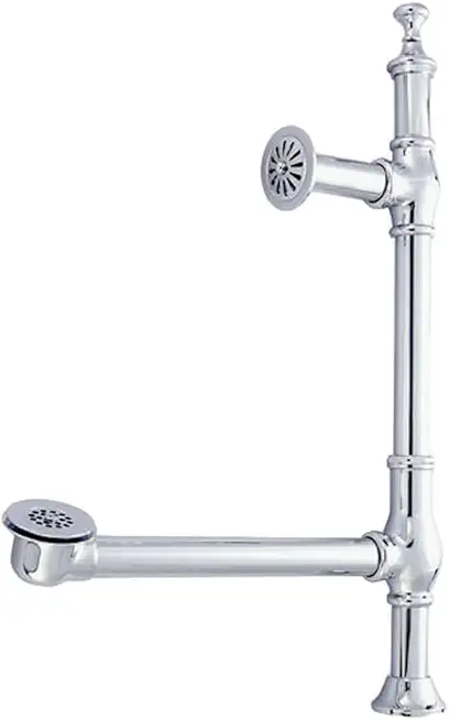 Kingston Brass CC3091 Edwardian British Lever Style Tub Drain, Polished Chrome