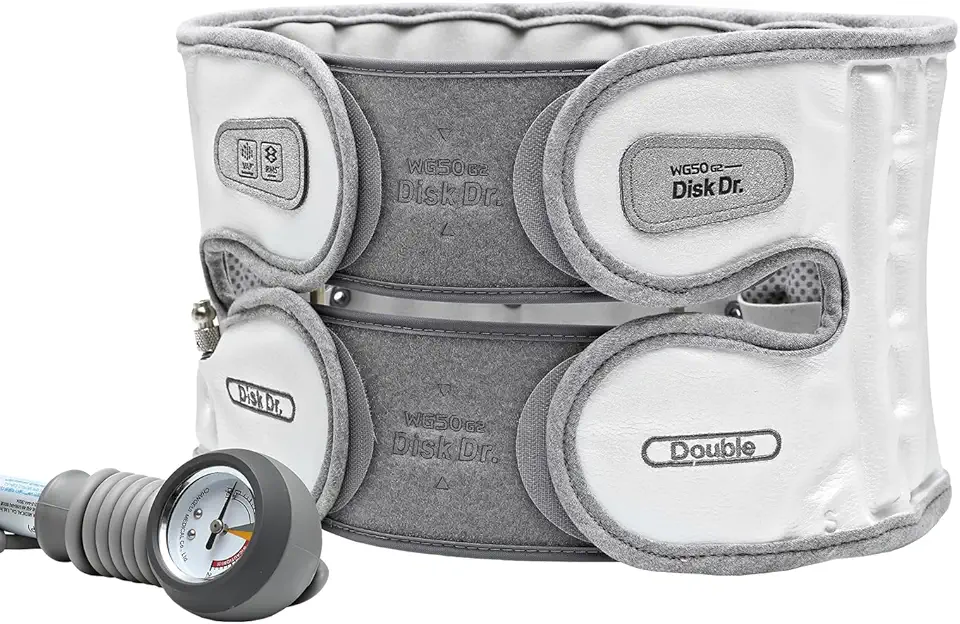 Disk Dr. Decompression Back Belt WG50-G2, Back Reliever W. Air Column Traction 2.0, Back Brace For Lower Back Pain Women&Men, Back Pain Belt, Back Brace Posture Corrector, Home/Work/Sport/Travel/Medical(3XL)