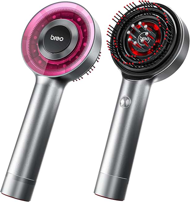 Breo Scalp3 Scalp Massaging Brush, Shiatsu Hair Scalp Massager with IPX7 Waterproof, Cordless & Portable, Electric for Scalp & Hair, Head, Home Relaxation