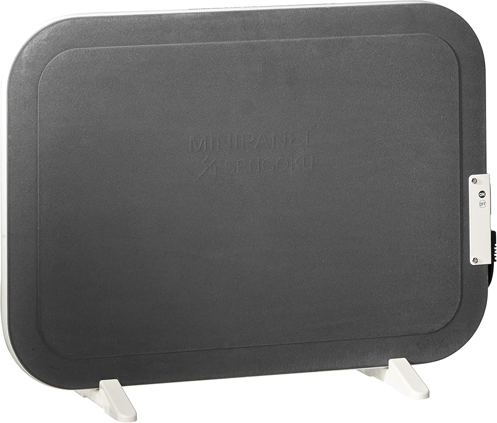 Desk Mini Panel Electric Space Heater, Small, Blue Grey