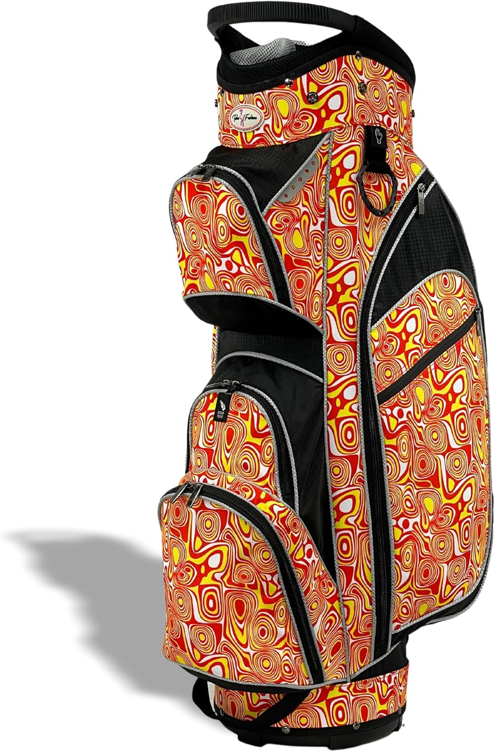 Womens Golf Bag - Taboo Fashions Lightweight Ladies Cart Bag, 14-Way, 7 Zippered Pockets, Rain Hood, Insulated Beverage Compartment