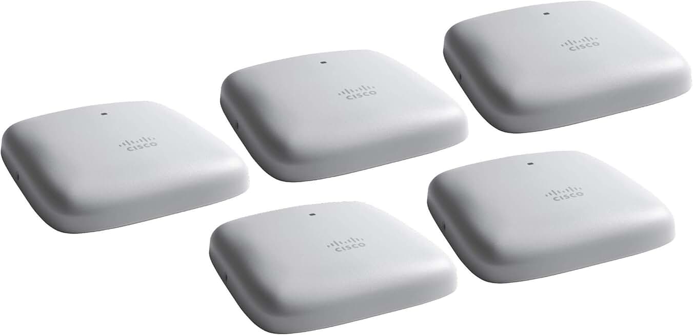Cisco Business 240AC Wi-Fi Access Point | 802.11ac | 4x4 | 2 GbE Ports | Ceiling Mount | 5 Pack Bundle | Limited Lifetime Protection (5-CBW240AC-B)