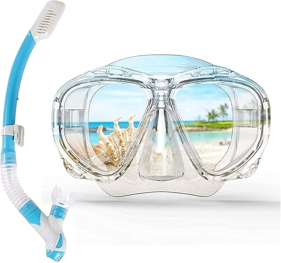 Diving Masks Professional Scuba Snorkels Mask Equipment Glasses Diving Swimming Easy Breath Tube Set for Adult Masks