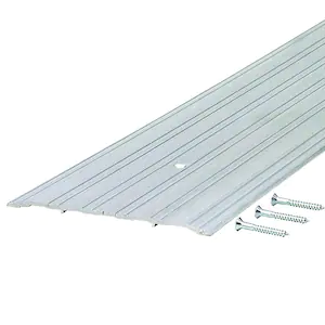 M-D Building Products Fluted Saddle 6 in. x 96 in. Aluminum Commercial Threshold