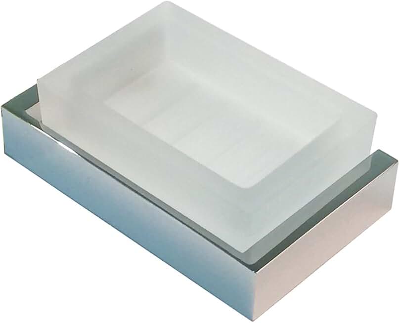 Rohl QU600-APC 1145/8Stn Qu600 Wave Wall Mounted Soap Dish, Polished Chrome
