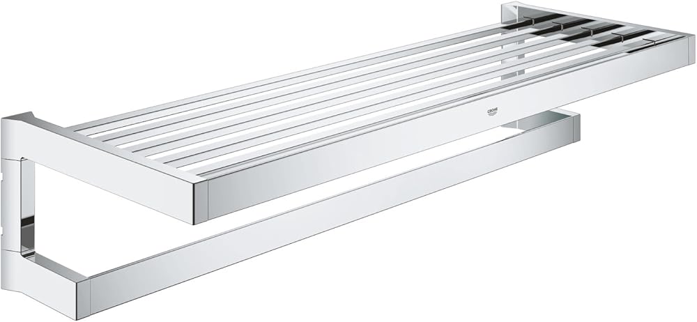 Grohe 40804000 Selection Cube Multi-towel Rack, Polished Chrome, 24