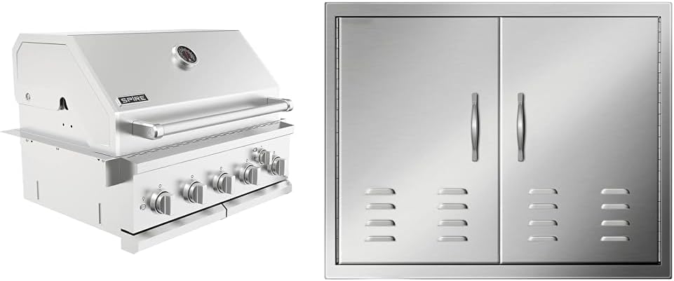 Spire 5-Burner 30-Inch Natural Gas Grill Head, VEVOR 30x21