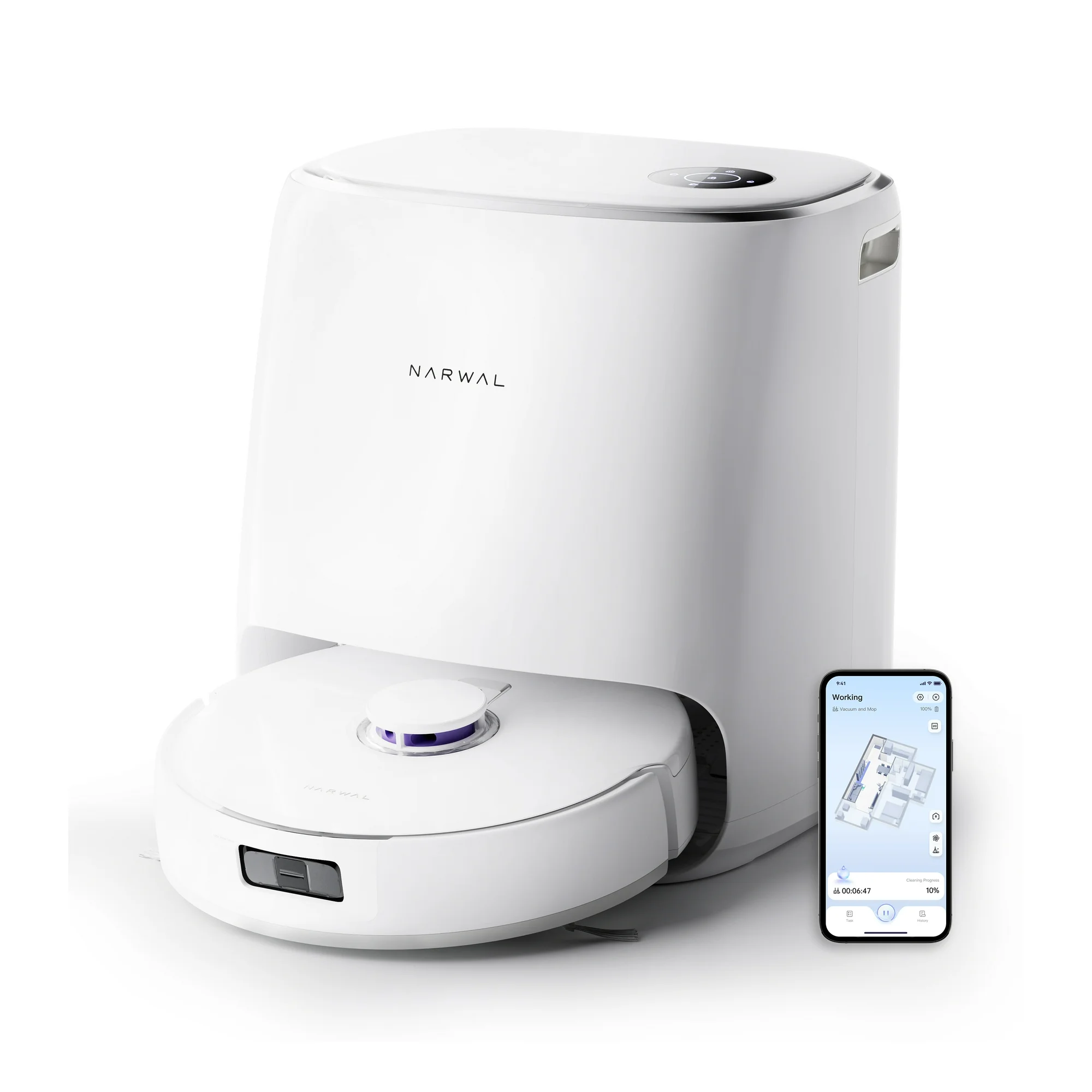 2024 Narwal Freo X Ultra Robot Vacuum & Mop Combo Washing & Drying, Dirt Sense Ultra Clean