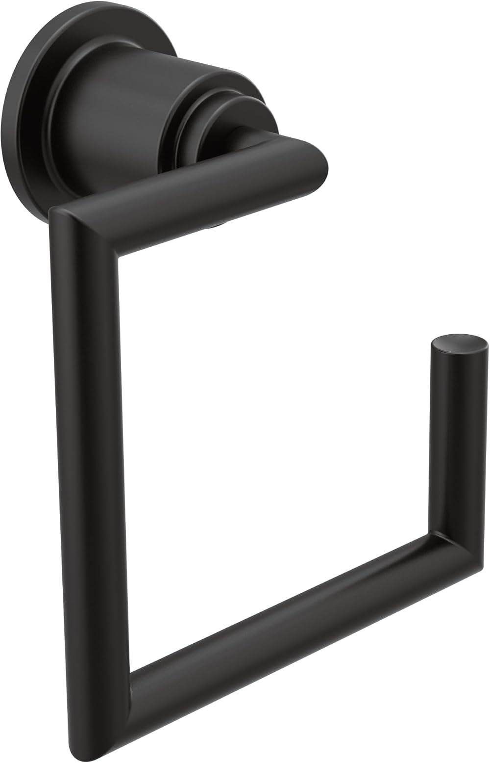 Moen YB0886BL Arris Modern Hand Towel Ring, Matte Black