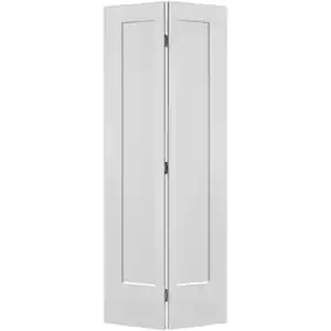 Masonite 30 in. x 80 in. 2 Panel Lincoln Park Primed Hollow Core Composite Bi-fold Interior Door