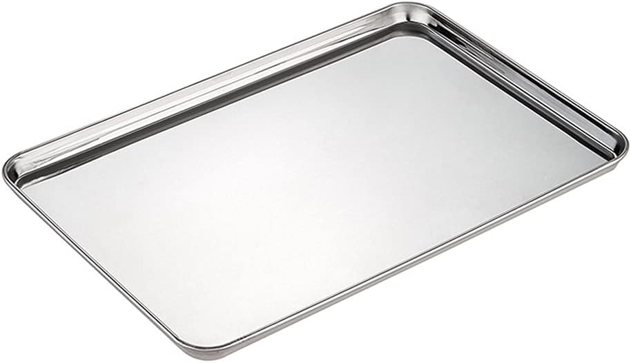 Food-Grade Stainless Steel Cooling Racks Cake Baking Tray Rectangle Fruit Bread Plate Kitchen Steamed Sausage Pans Dish Tools