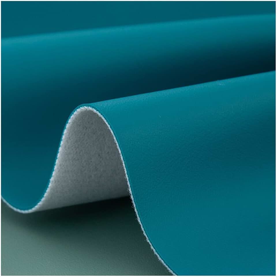 Artificial Leather Fabric High-Grade Leather Light Green Napa Light Luxury Pattern Used for Home Soft Bag Sofa Background Wall Leather Handmade DIY (Color : Cyan, Size : 1.37X10m)