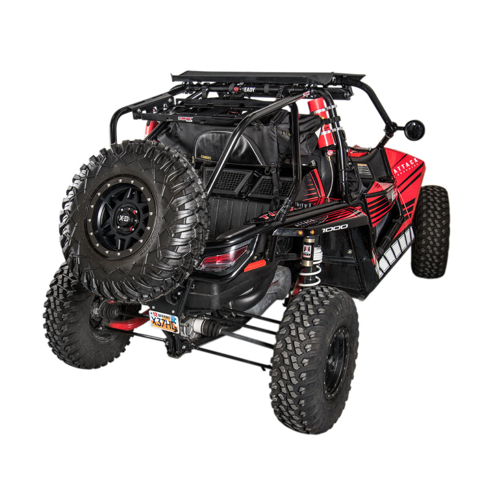 Tusk UTV Rear Bumper, Cargo Rack, and Spare Tire Carrier For ARCTIC CAT Wildcat X 1000 2013-2017