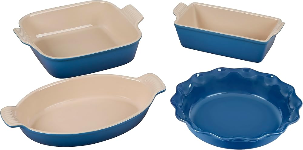Le Creuset Stoneware 4 PC Heritage Bakeware Set, Marseille