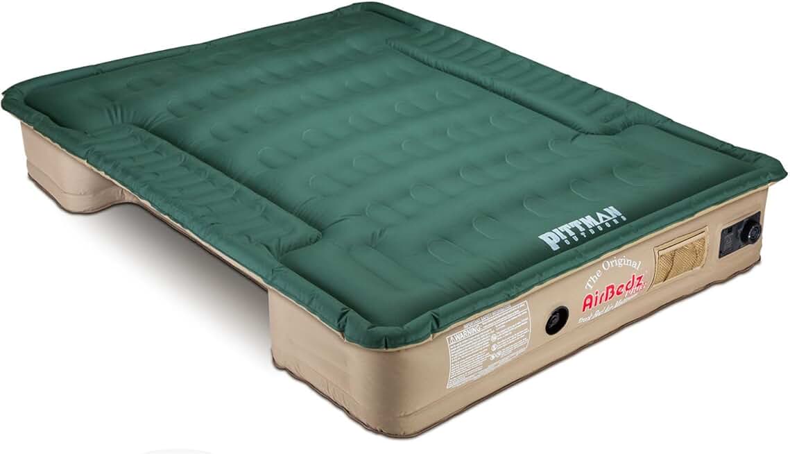 AirBedz Pittman - Truck Bed Mattress 6.5 Foot Bed > 6ft - The Original Truck Bed Air Mattress 6.5 Bed - Full Size Truck Mattress with 25% More Bed Coverage for Pickup Truck Bed Camping