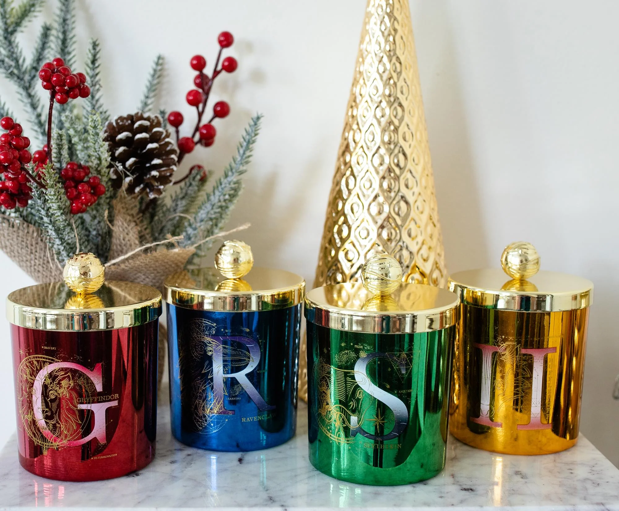 Harry Potter Hogwarts House 4-Piece Soy Candle Set