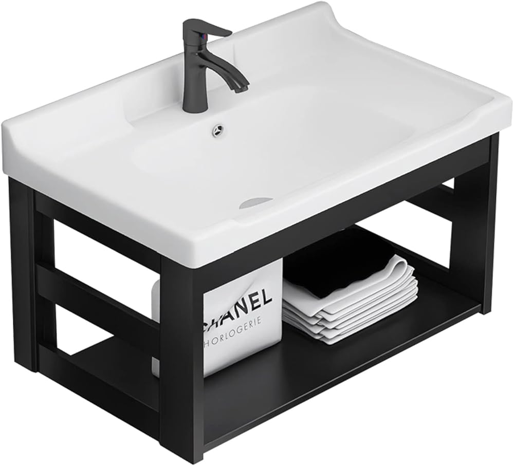 Sink wall mount utility sink bathroom sink bathroom vanity sink tops wall mounted sink bathroom countertop for vessel sink Suitable for indoor bedroom bathroom bathroom simple and convenient ( Color :