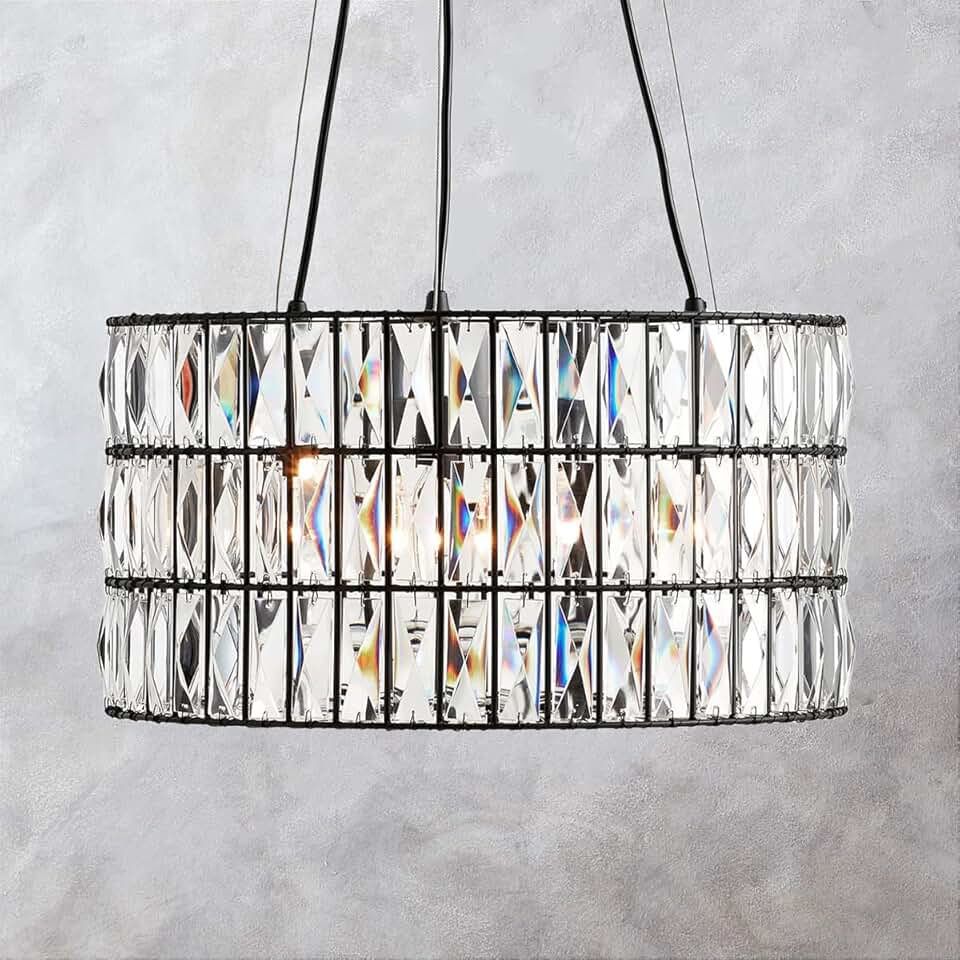 Glimmering Heights Adjustable Crystal Chandelier(19.5