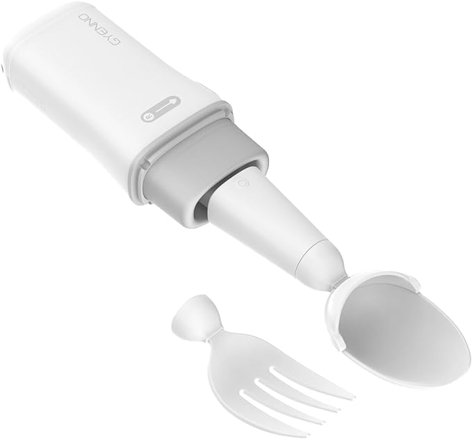 Parkinson Utensils for Hand Tremors, Intelligent Parkinson Spoon and Fork Set for Elderly, Adaptive Utensils with Visualization Tremor Record for Elderly Self-Feeding