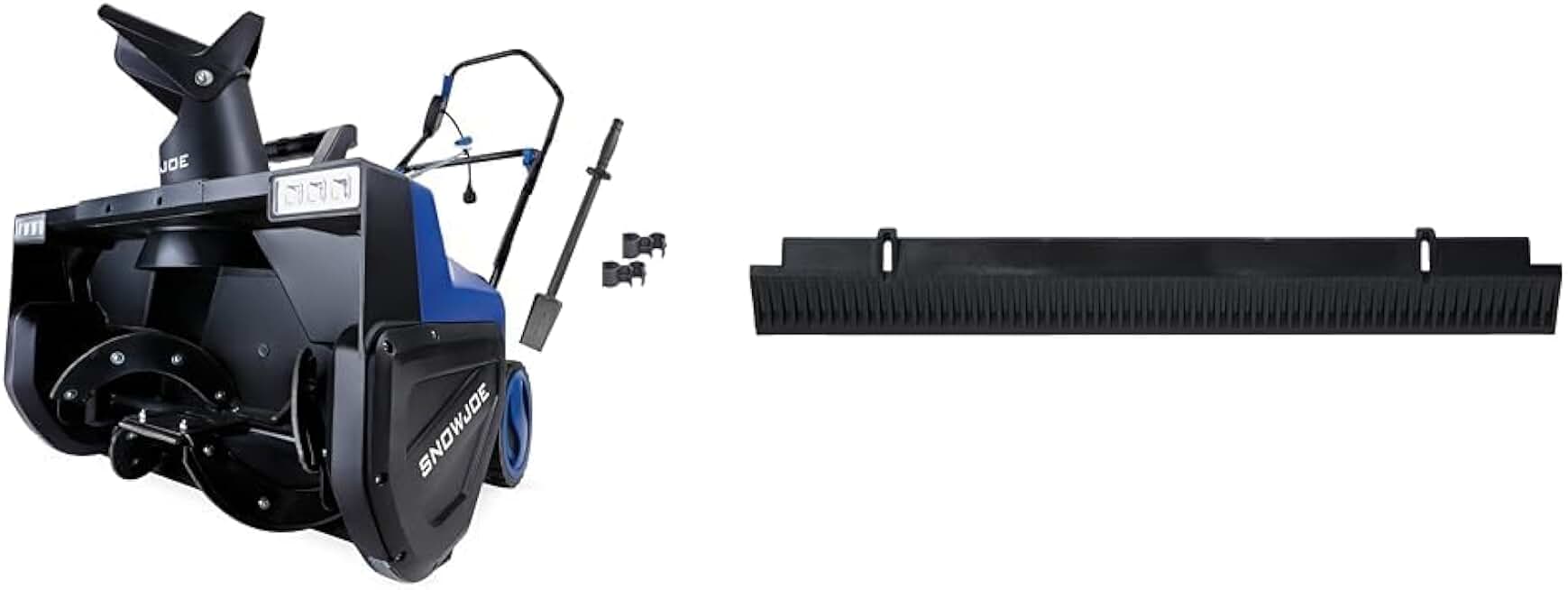 Snow Joe SJ627E Electric Walk-Behind Snow Blower w/Dual LED Lights, 22-inch, 15-Amp & SJ600S-SCPBLD Replacement Shoveling Plate Scraper Blade for SJ620/SJ621/SJ622E/SJ623E/SJM988