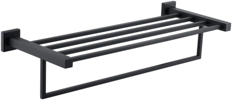 Matt Black Bathroom Towel Bar Shelf Rack Paper Soap Holder Glass Cup Dish Brush Holder Square Stainless Steel,towel rack