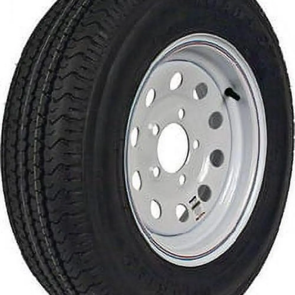 Loadstar Tire and Wheel Rim Assembly KR03 ST225/75R15 5 Hole C Ply White With S