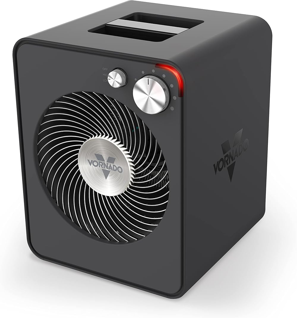 Vornado VMH300 Whole Room Metal Heater with 2 Heat Settings and Adjustable Thermostat, Storm Gray