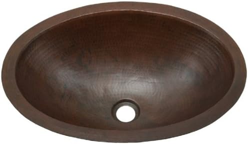 BO19 inch Hammermarc Large Hammered Artisan Copper Oval Bath Sink