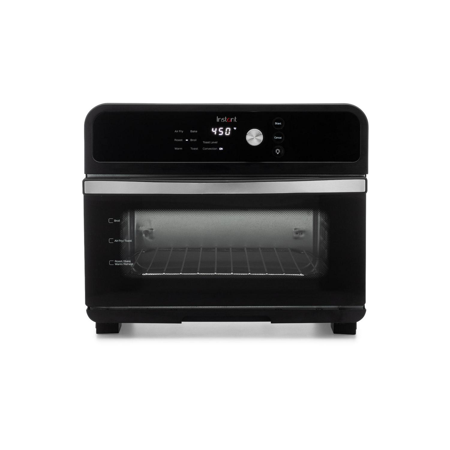 Instant Brands 6-Slice Black Convection Toaster Oven with Rotisserie (1800-Watt)