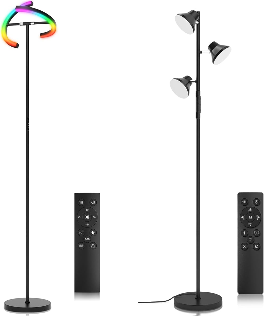 Upgraded RGBCW Floor Lamp + 36W LED Tree Floor Lamp