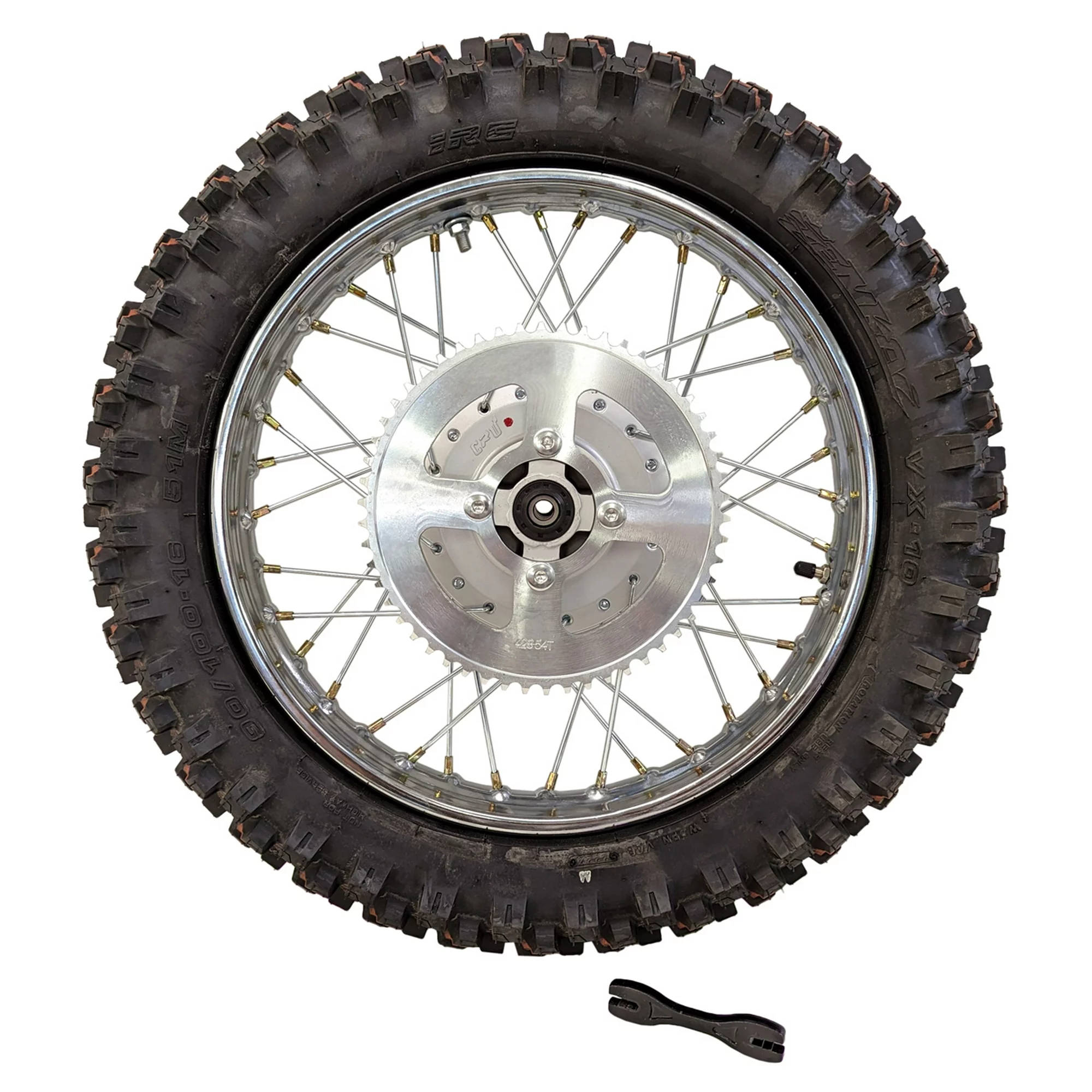 CRU Complete Rear Rim Wheel with Tire Sprocket for Yamaha 02-Up TTR 125 125L 16