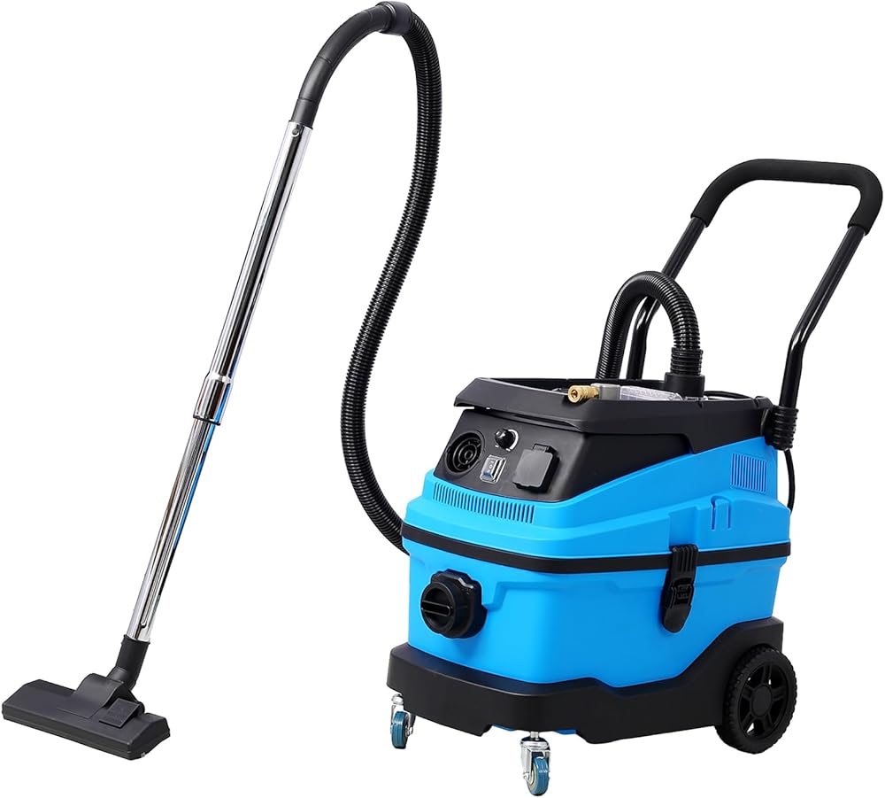 Tzou 8 Gallon Wet Dry Vacuum with Blower, 3 in 1 Shop Vacuum Cleaner with 18KPA Powerful Suction Dry Wet Vacuum Portable Shop Vacuum Cleaner for Homes Workshops Hard Floors Pet Hair Cleaning Car