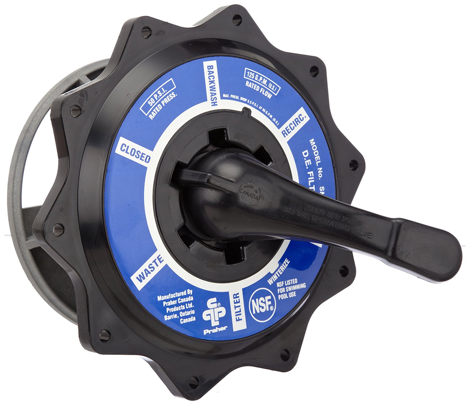 Praher SM20-2 Top Valve Assembly for 2  Multi Port Valve Replaces Jandy R0443900