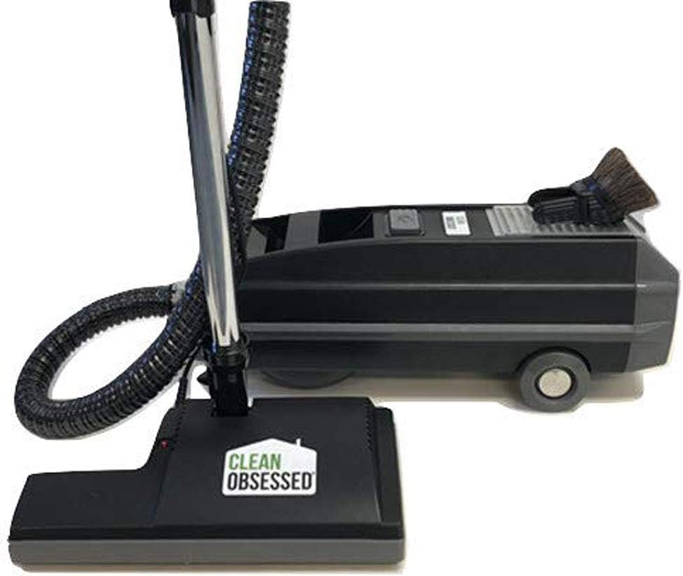 Clean Obsessed CO888 Powerteam Pro Canister Vacuum, Black/Silver