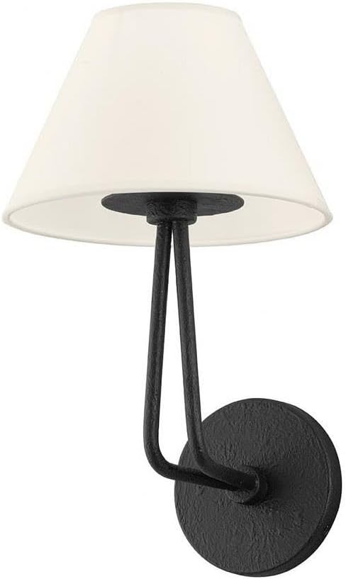 Troy Lighting Ozias - 1 Light Wall Sconce in Contemporary Style-13.75 Inches Tall and 8 Inches Wide-Black Finish